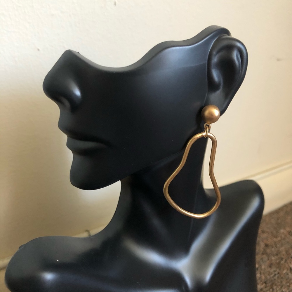 Vintage minimalistic matte finish stud earnings